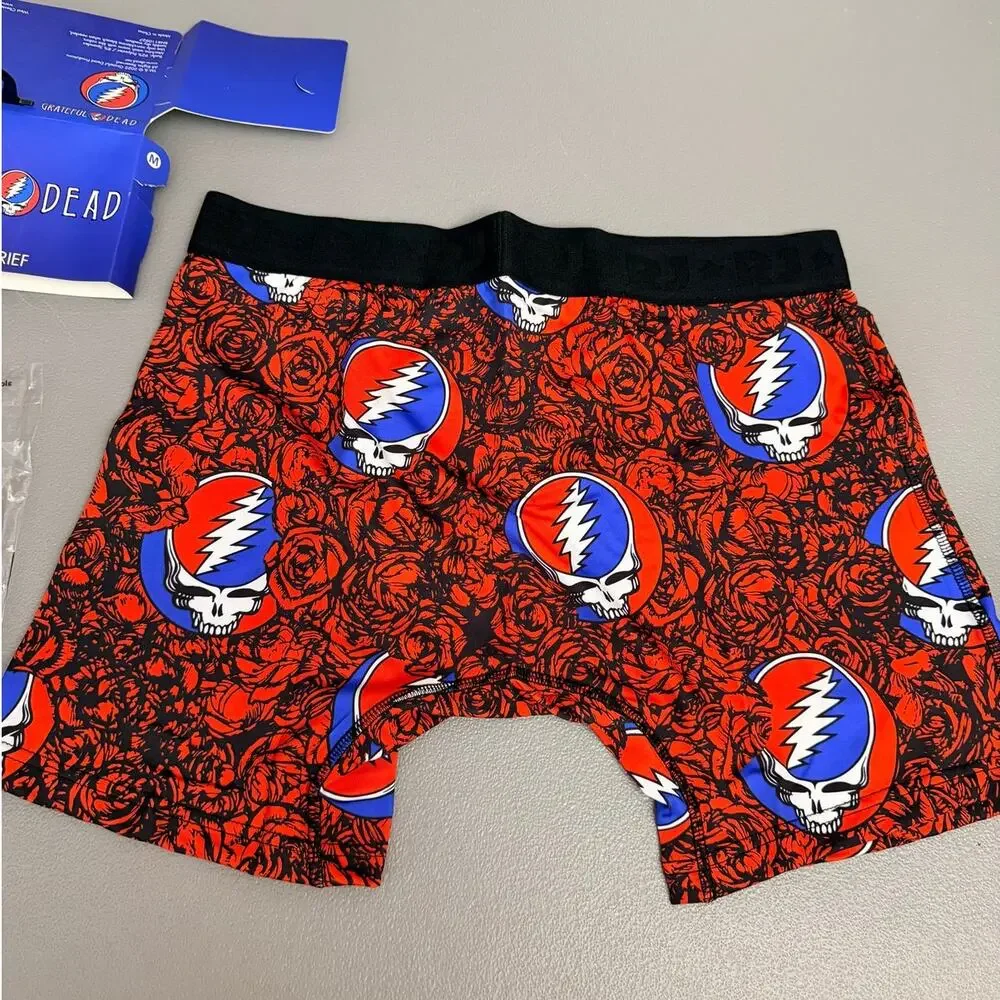 Grateful Dead Ripple Junction Steal Your Face Boxer Briefs M NWT